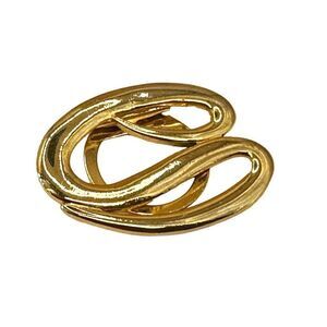 Mjent gold tone swirl scarf clip